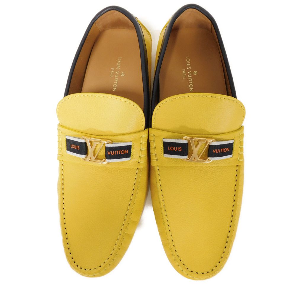 LOUIS VUITTON loafers Grain leather (embossed) Jonne LV signature hockenheim line 7