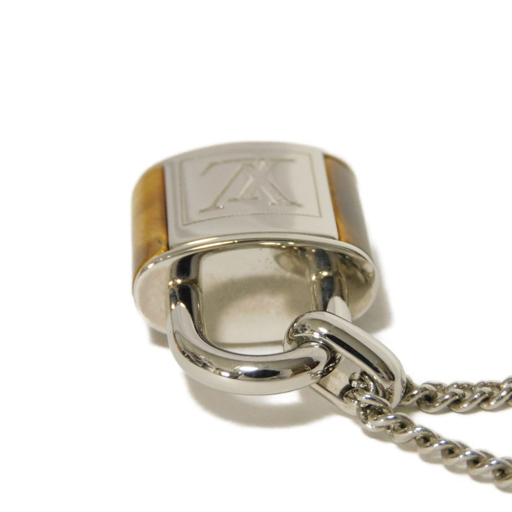 LOUIS VUITTON Necklace M62668 Stone Brown LV signature Collier LV Stone Tiger Eye