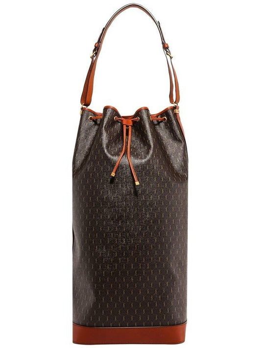 Luxury Saint Laurent Trending 2025 Monogram Drawstring Bucket Bag Brown