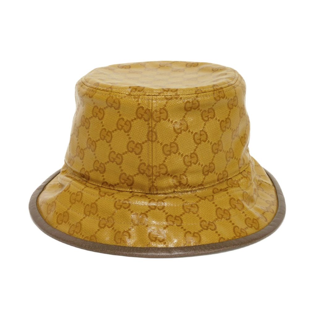 GUCCI hat 696484 4HAP2 7164 GG crystal canvas Brown Adidas GG Crystal Bucket Hat