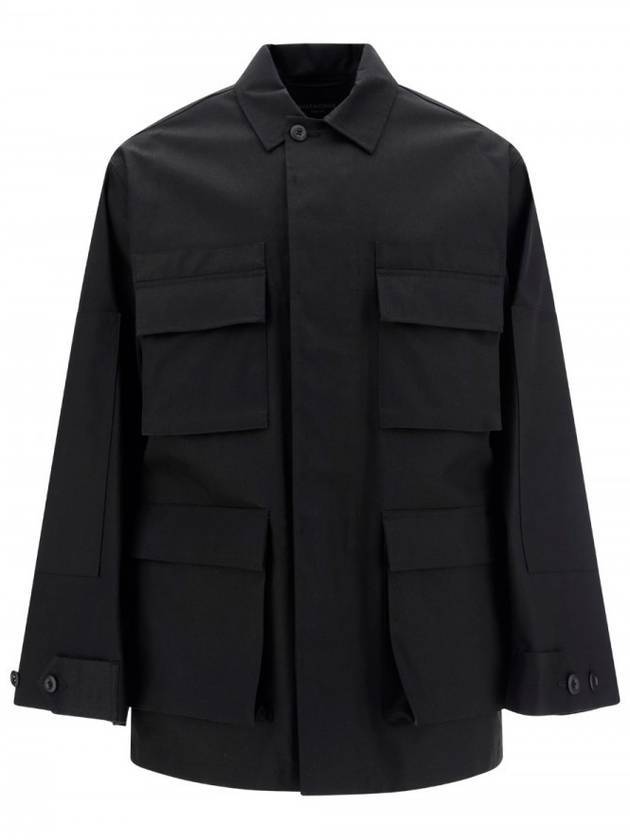 Luxury Balenciaga Trending 2025 Men's Cotton Drill Cargo Jacket Black
