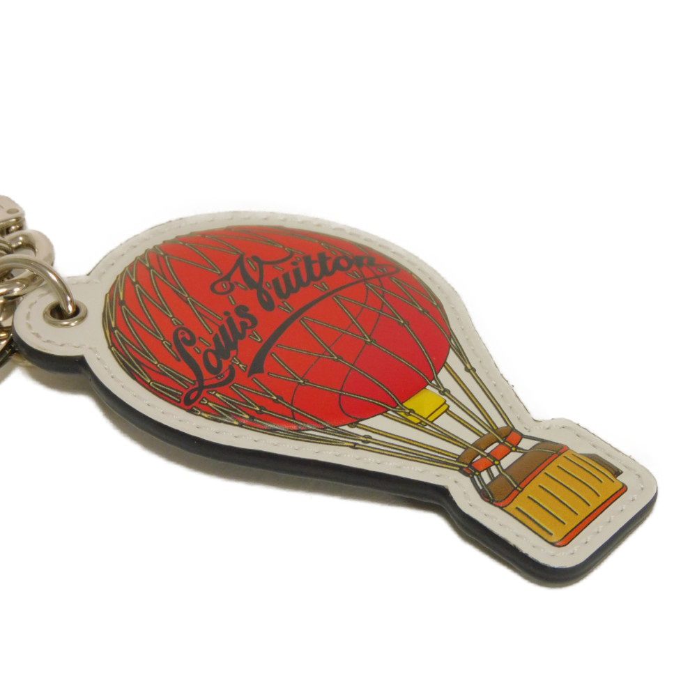 LOUIS VUITTON key ring M68668 Calf leather Red Damier Graphite Porto Cres Illustre Balloon