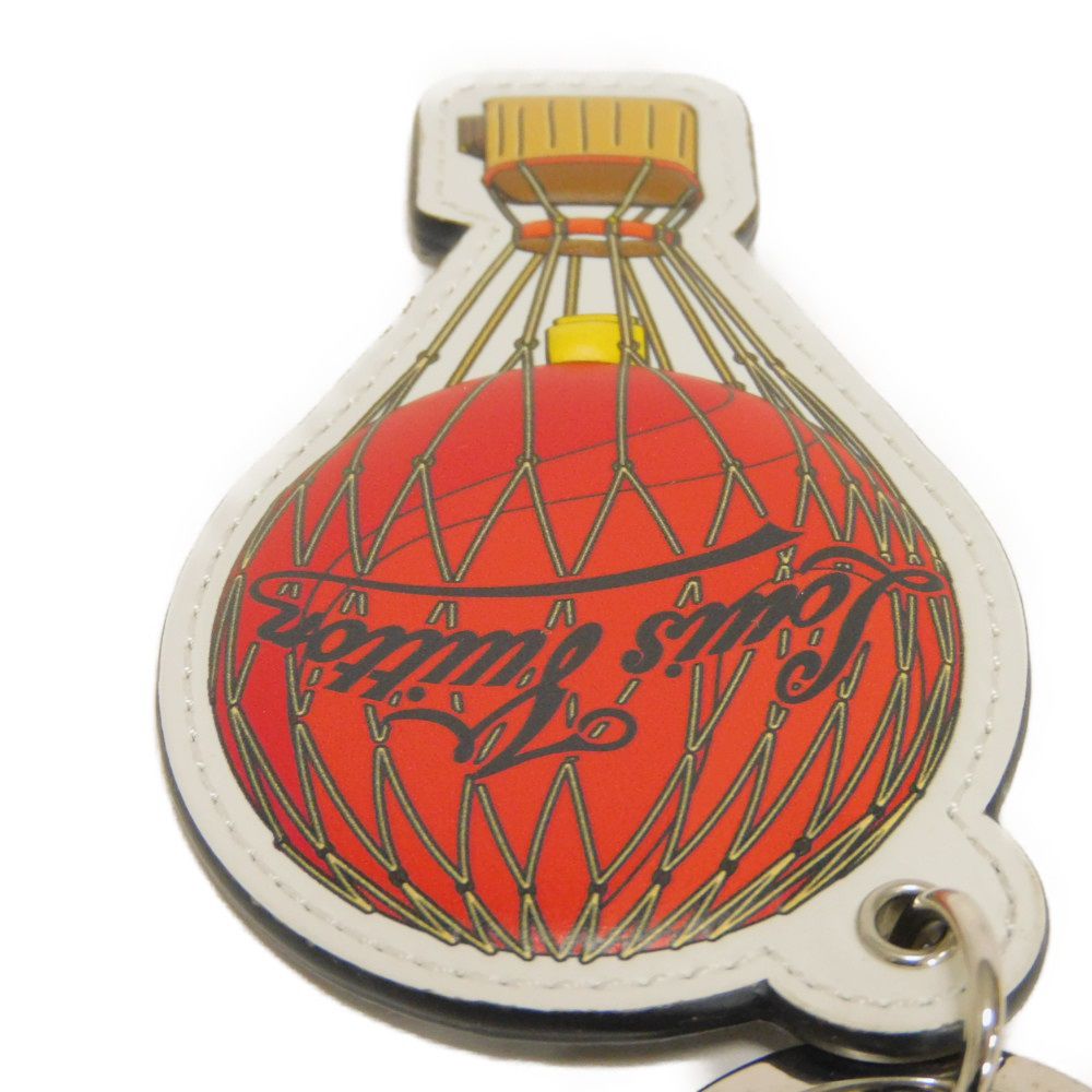 LOUIS VUITTON key ring M68668 Calf leather Red Damier Graphite Porto Cres Illustre Balloon