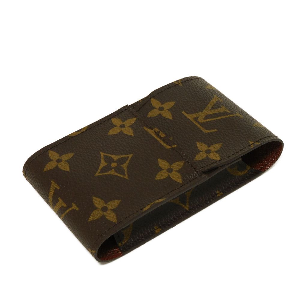 LOUIS VUITTON Cigarette case M63024 Monogram canvas x grain leather (embossed) Brown Monogram Etui cigarette