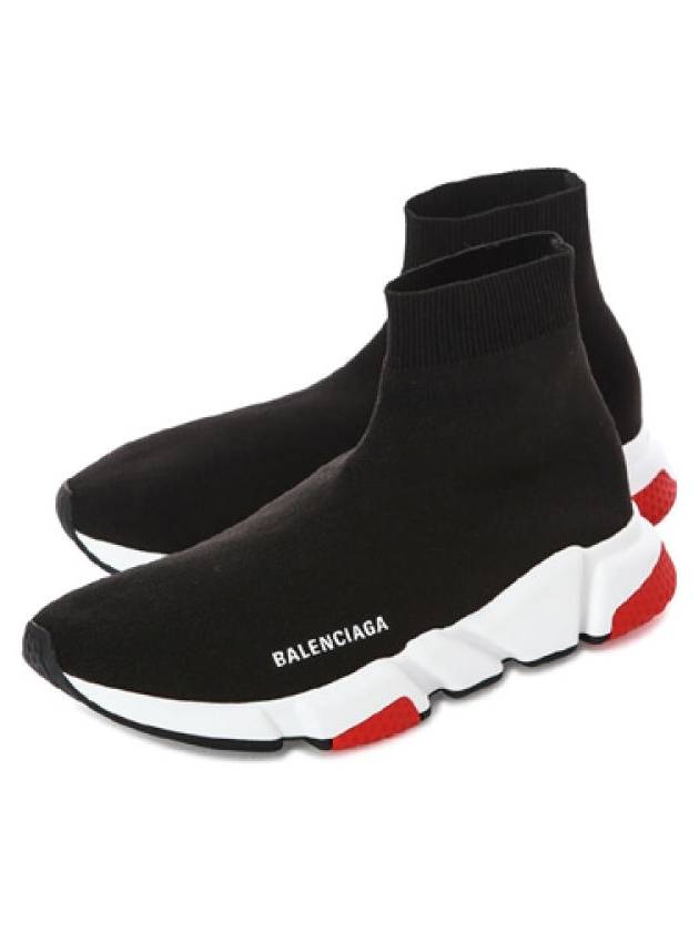 Luxury Balenciaga Trending 2025 Speed Runner High Top Sneakers Red Black