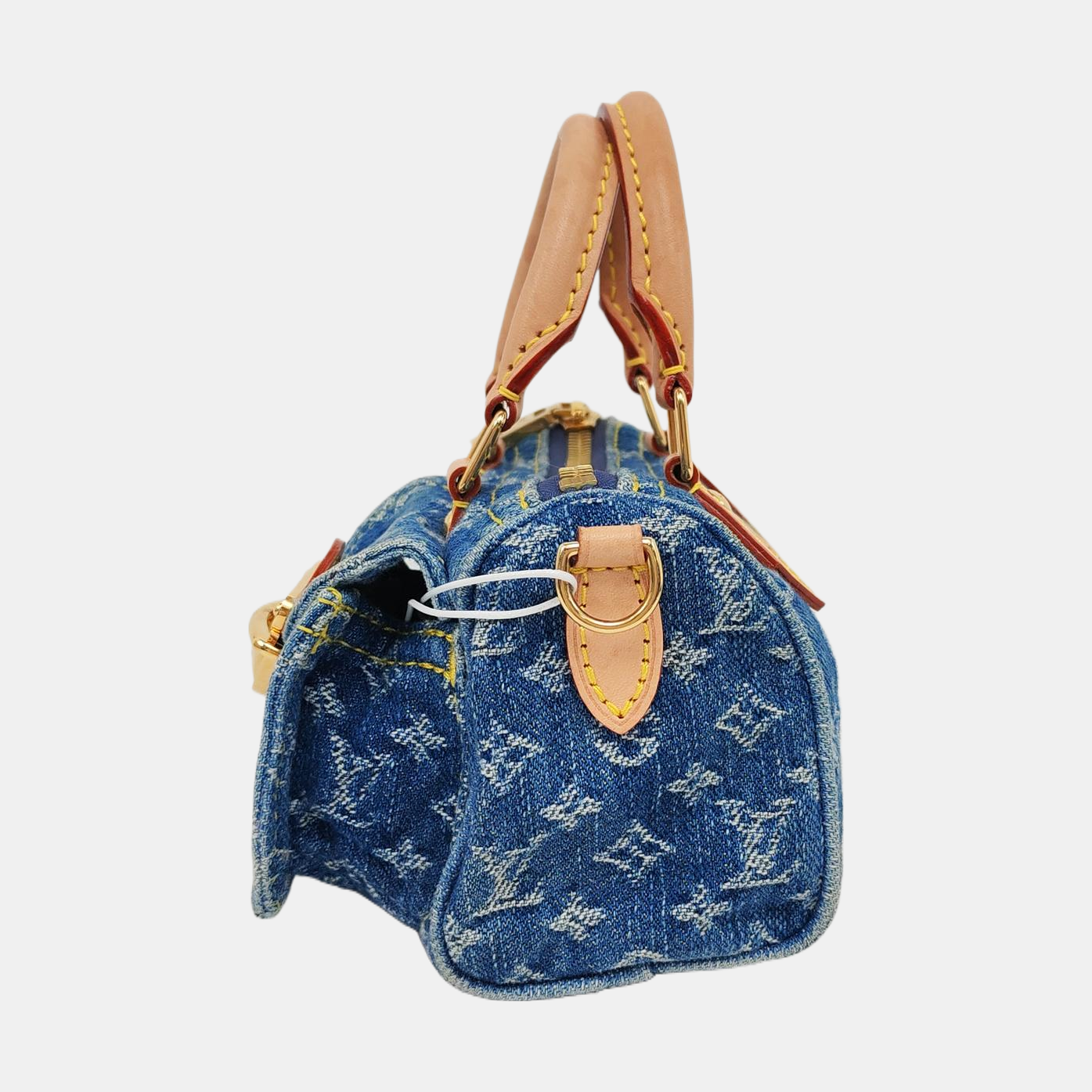 Louis Vuitton Neo Speedy Super Mini Blue Denim Crossbody Bag