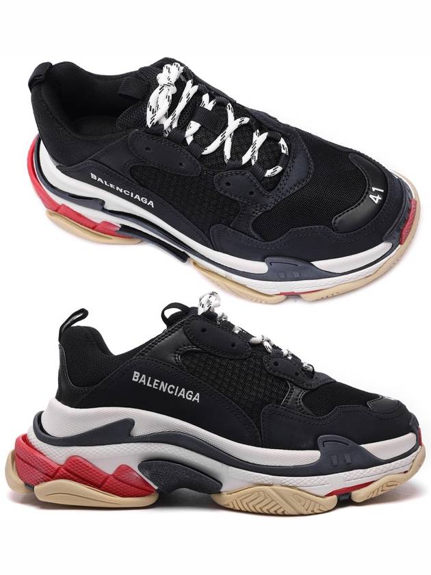 Luxury Balenciaga Trending 2025 Triple S Low Top Sneakers Black