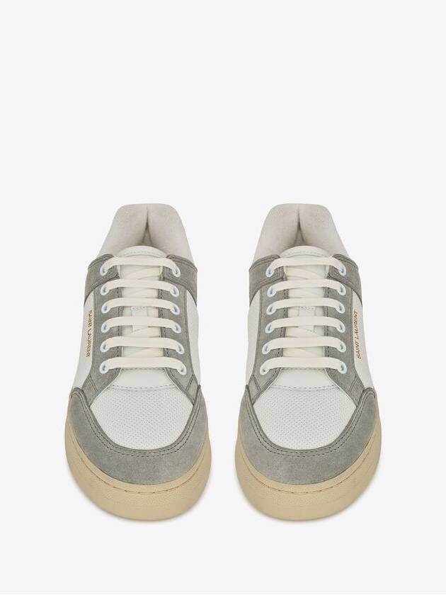 Luxury Saint Laurent Trending 2025 SL 61 Suede Low Top Sneakers White