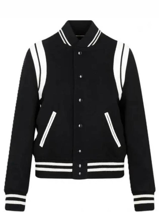Luxury Saint Laurent Trending 2025 Teddy Jacket In Wool Black