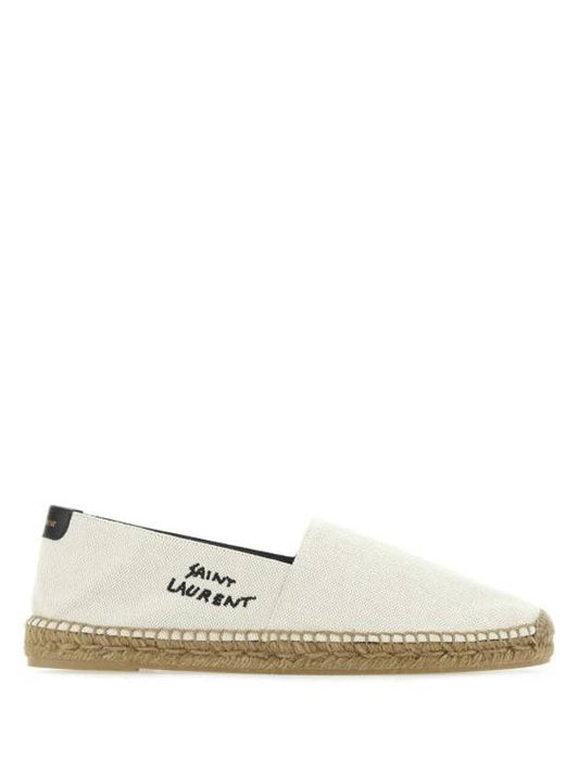 Luxury Saint Laurent Trending 2025 Logo Monogram Espadrilles Beige