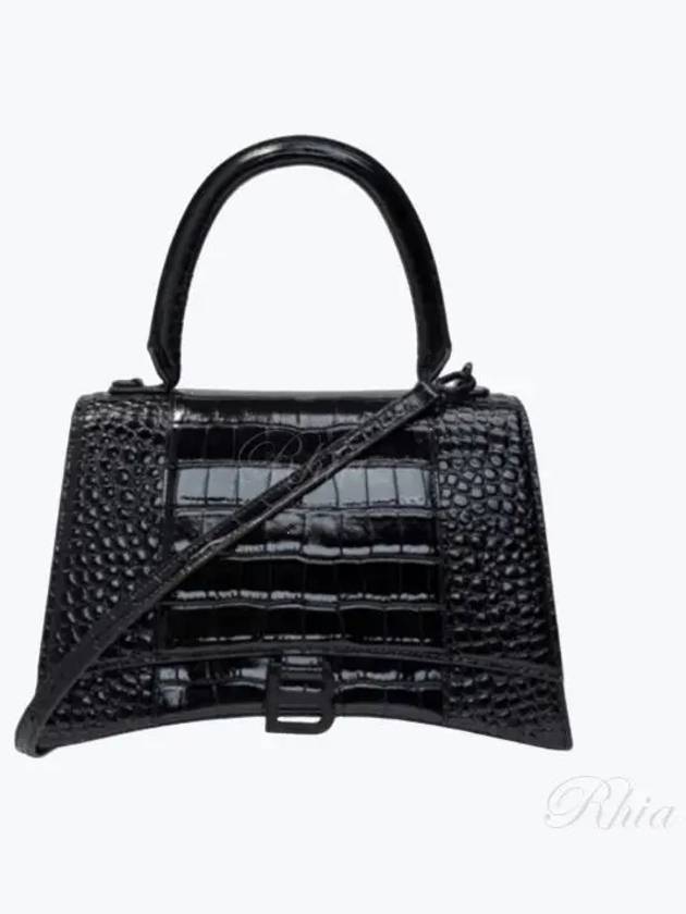Luxury Balenciaga Trending 2025 Hourglass Top Handle Tote Bag Black