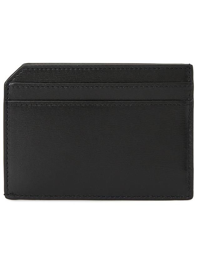 Luxury Saint Laurent Trending 2025 Tiny Cassandre Open Shiny Leather Card Wallet Black