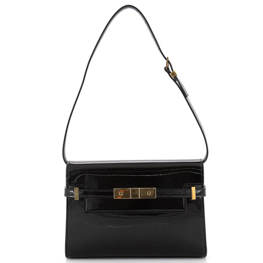 Luxury Saint Laurent Trending 2025 Manhattan Shoulder Bag Patent Small
