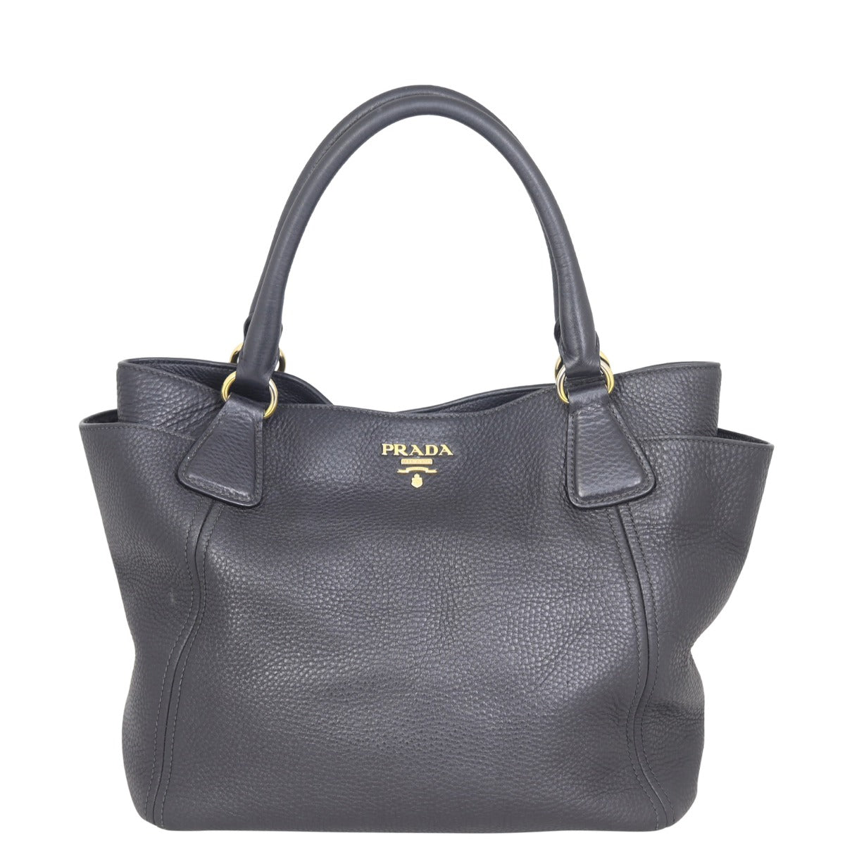 Prada Vitello Daino Side Pocket Tote