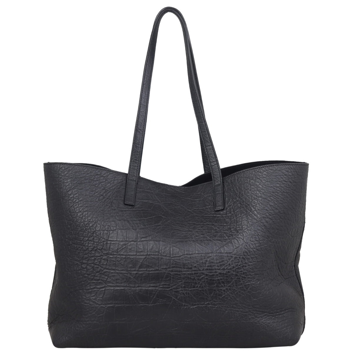 Saint Laurent Shopping Tote Croc Embossed
