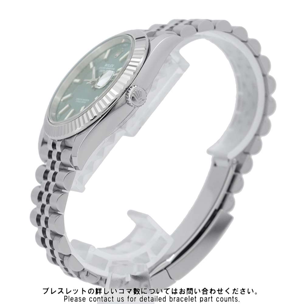ROLEX Datejust W41mm Stainless Steel K18WG Mint Green Dial126334