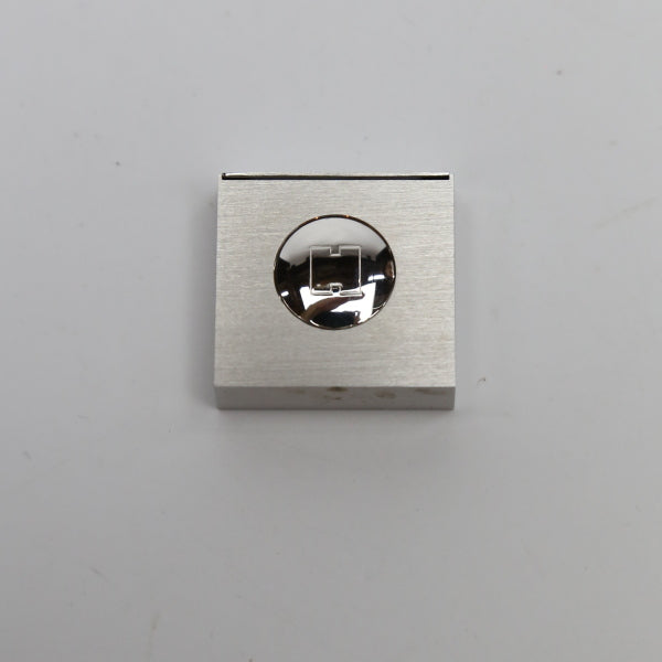 HERMES Interior other palladium Silver With Box photo frame Smile Ash SS H Logo Mini Photo Stand Women(Unisex)