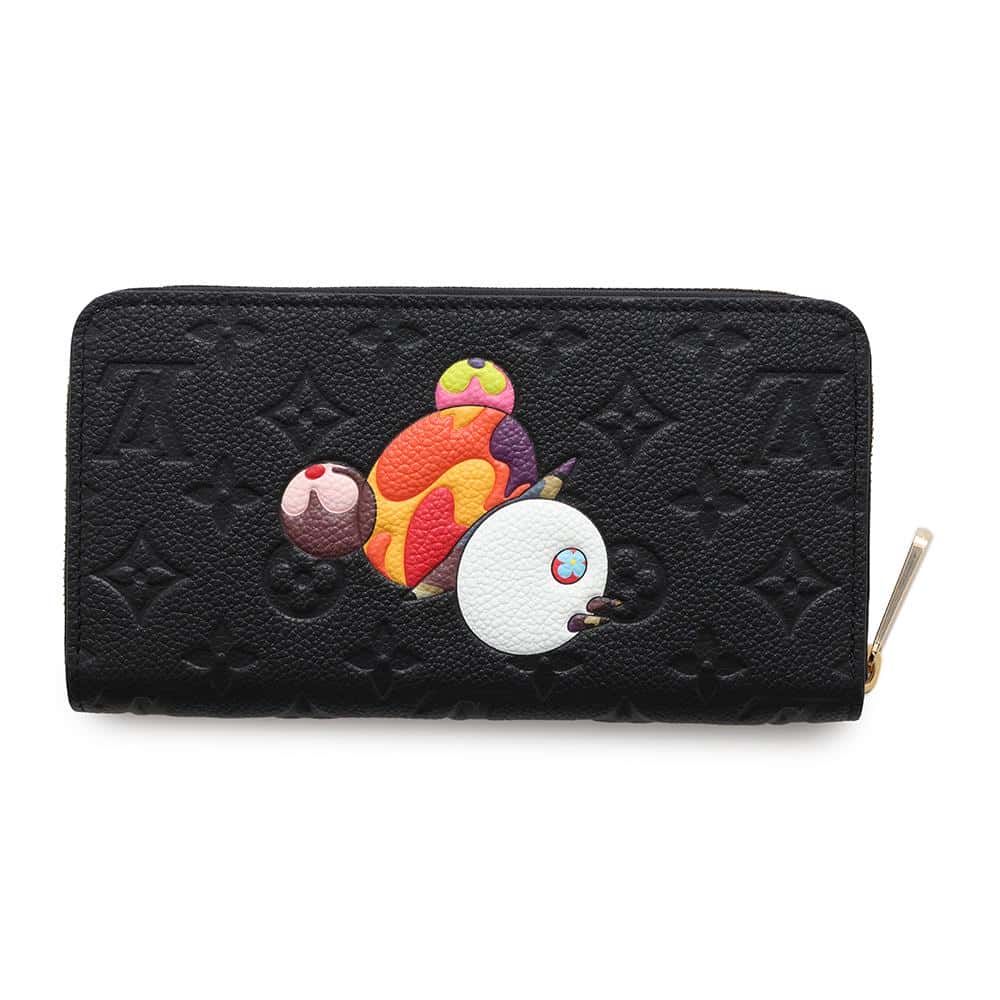 LOUIS VUITTON LV Ã TM Zippy Wallet Panda Japan Limited Edition NoirM14160 Monogram Empreinte Leather