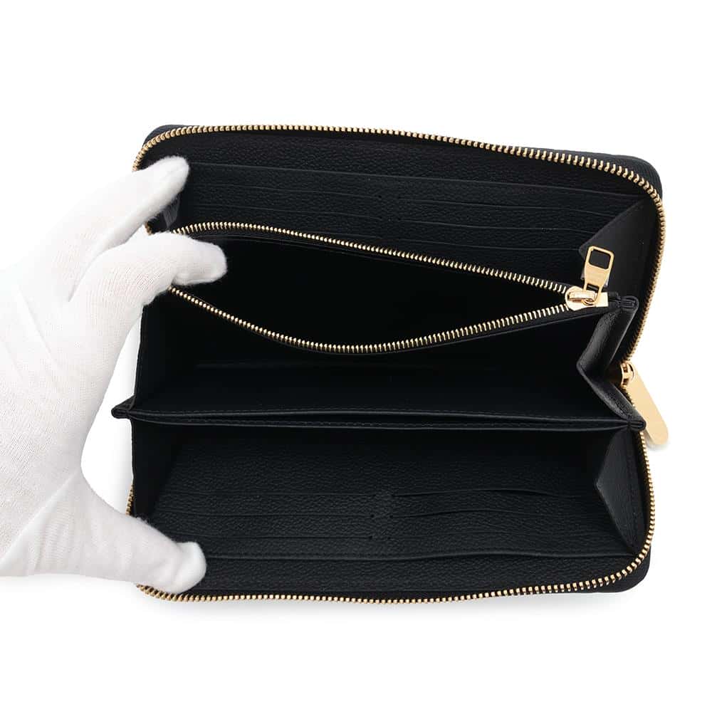 LOUIS VUITTON LV Ã TM Zippy Wallet Panda Japan Limited Edition NoirM14160 Monogram Empreinte Leather