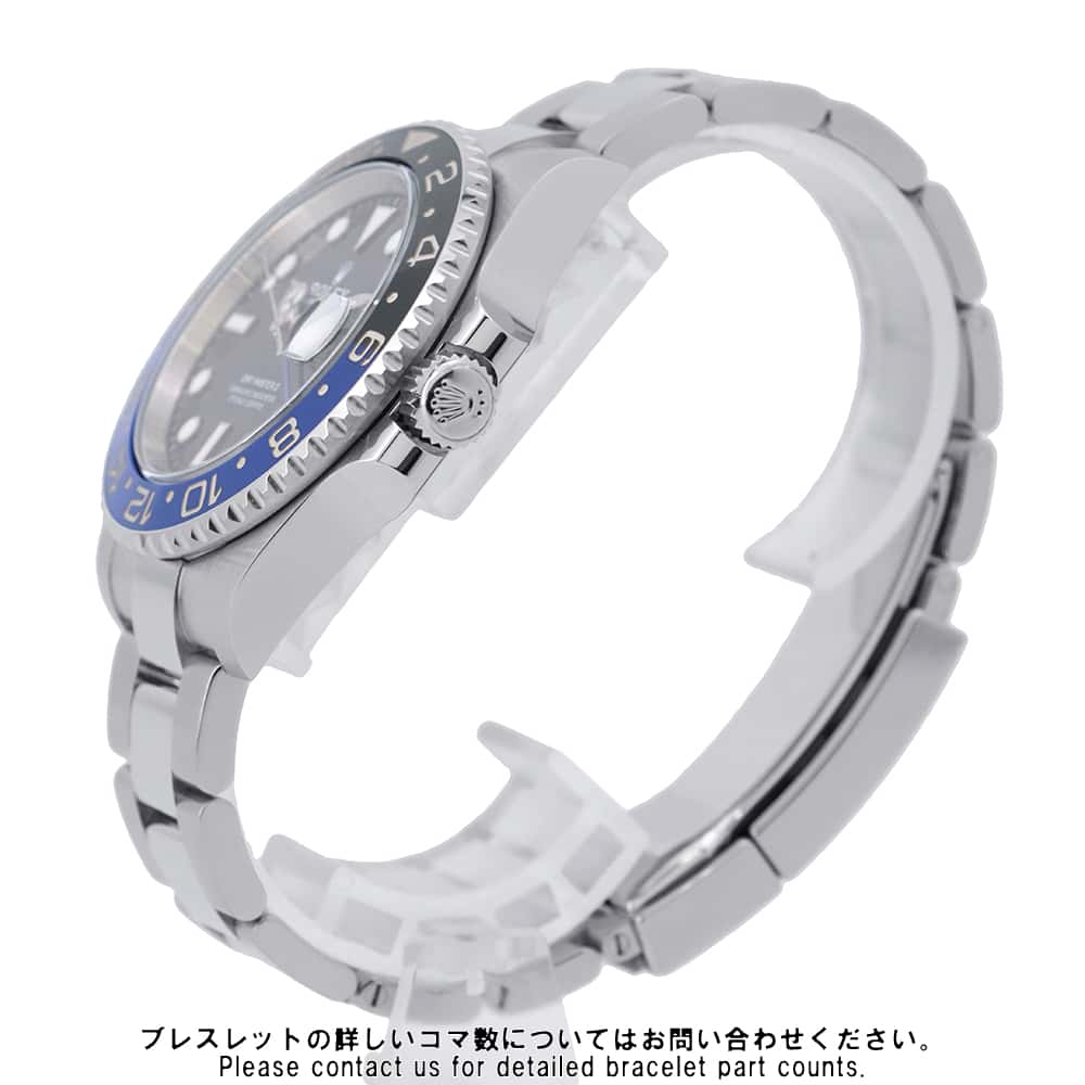 ROLEX GMT MasterII W40mm Stainless Steel Black Dial126710BLNR