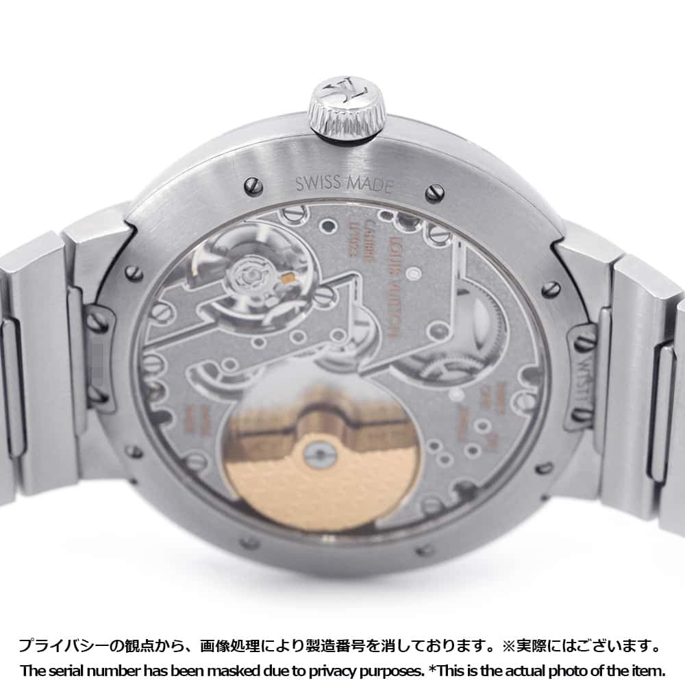 LOUIS VUITTON Tambour Automatic Steel W40mm Stainless Steel Gray DialW1ST10