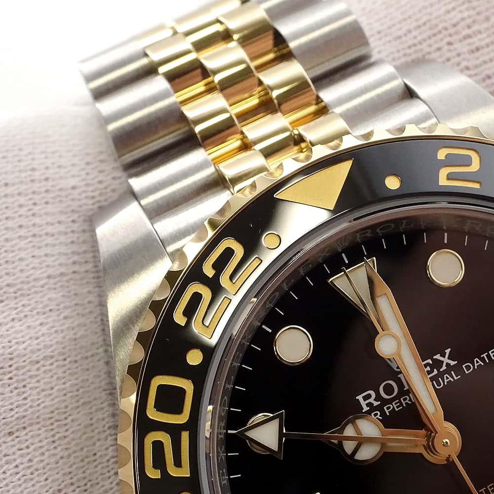 ROLEX GMT MasterII W40mm Stainless Steel K18YG Black Dial126713GRNR