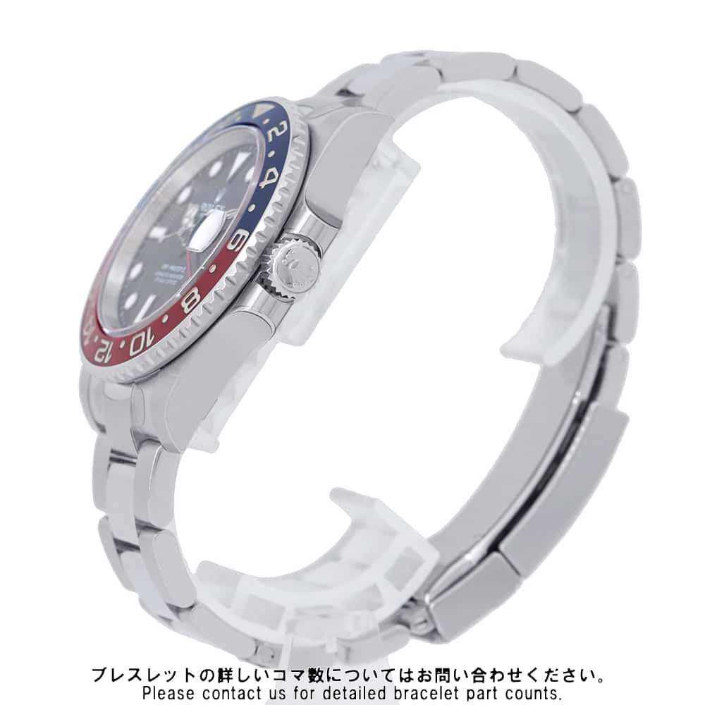 ROLEX GMT MasterII W40mm Stainless Steel Black Dial126710BLRO