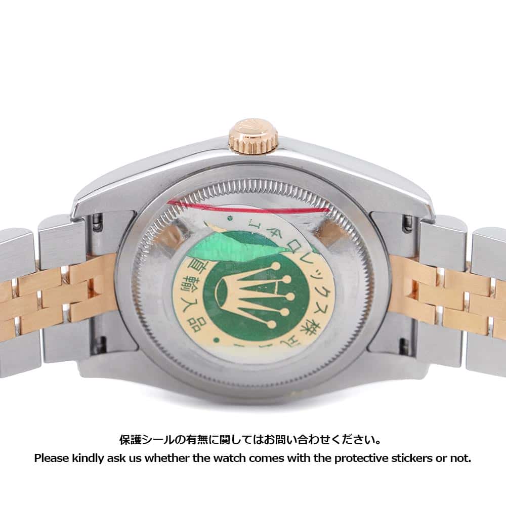 ROLEX Datejust W36mm Stainless Steel K18PG Black Dial116231