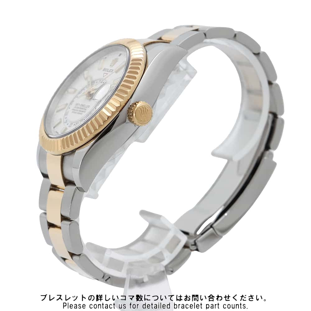 ROLEX Sky-Dweller W42mm Stainless Steel K18YG White Dial326933