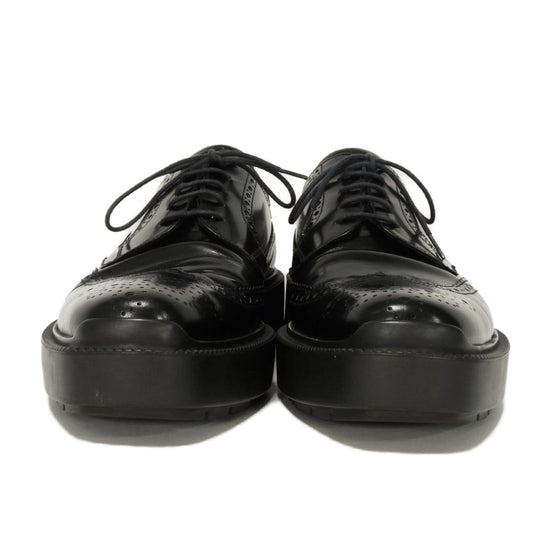 PRADA Dress shoes 2EE153 Calf leather black Plat form Medallion Wingtip