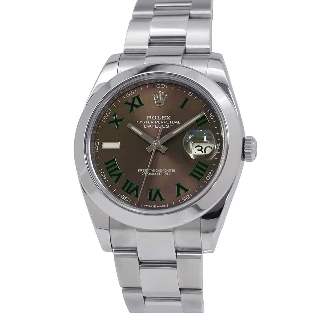 ROLEX Datejust W41mm Stainless Steel Slate Dial126300