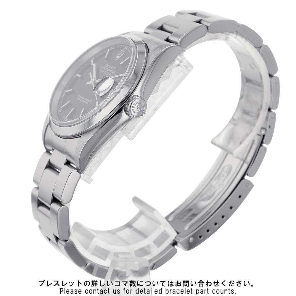 ROLEX Datejust W36mm Stainless Steel Black Dial16200