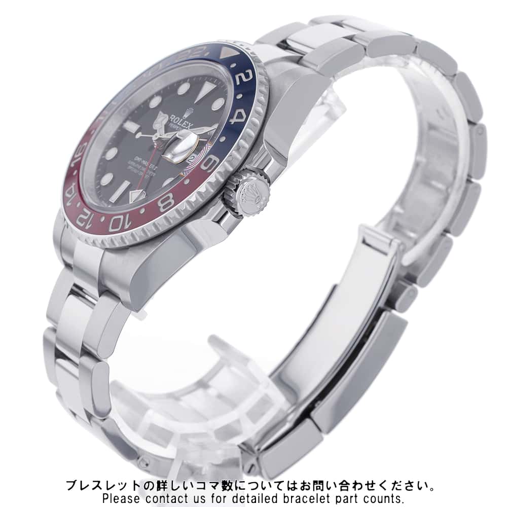 ROLEX GMT MasterII W40mm Stainless Steel Black Dial126710BLRO