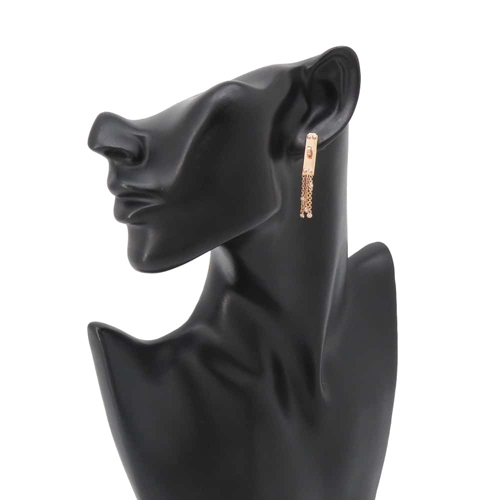 HERMES Earrings ãKelly Gavrocheã 18K Pink Gold