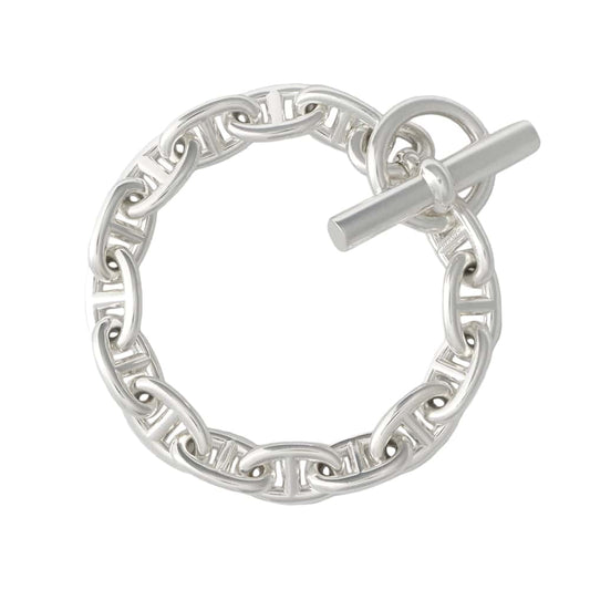 HERMES Chaine d'Ancre Bracelet 15 frames Size MM SV925