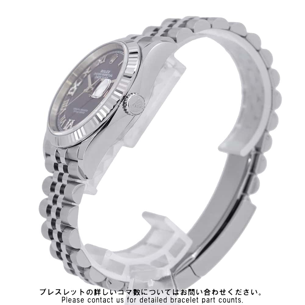 ROLEX Datejust 36 W36mm Stainless Steel K18WG Aubergine Dial126234G