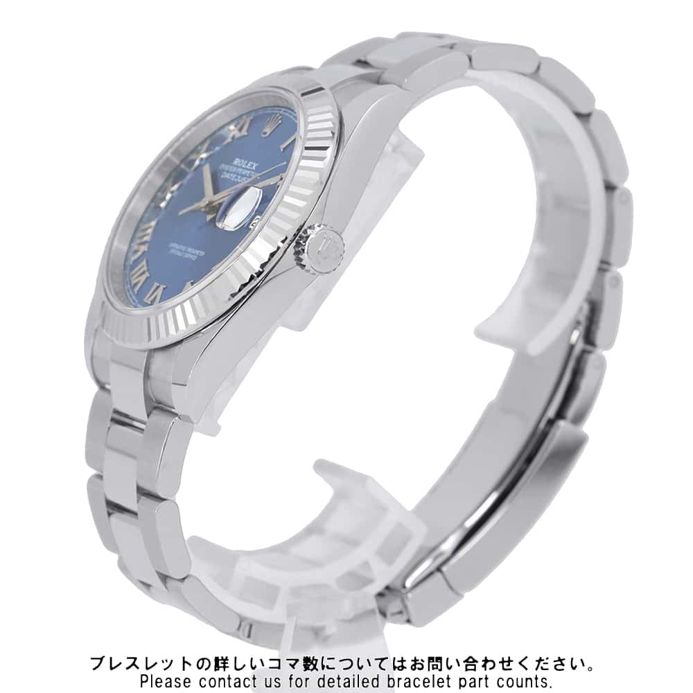 ROLEX Datejust 41 W41mm Stainless Steel K18WG Azzurro Blue Dial126334