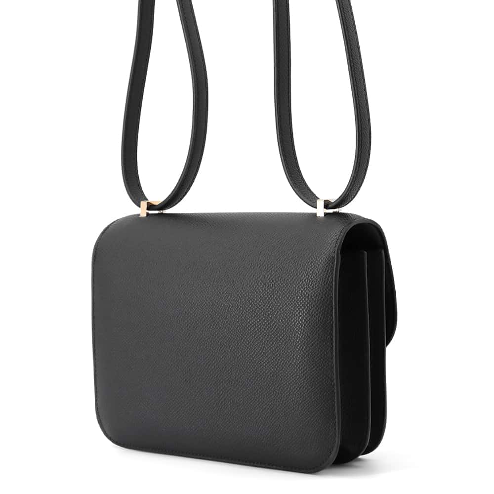 HERMES Constance 3 Miroir Black Epsom Size Mini