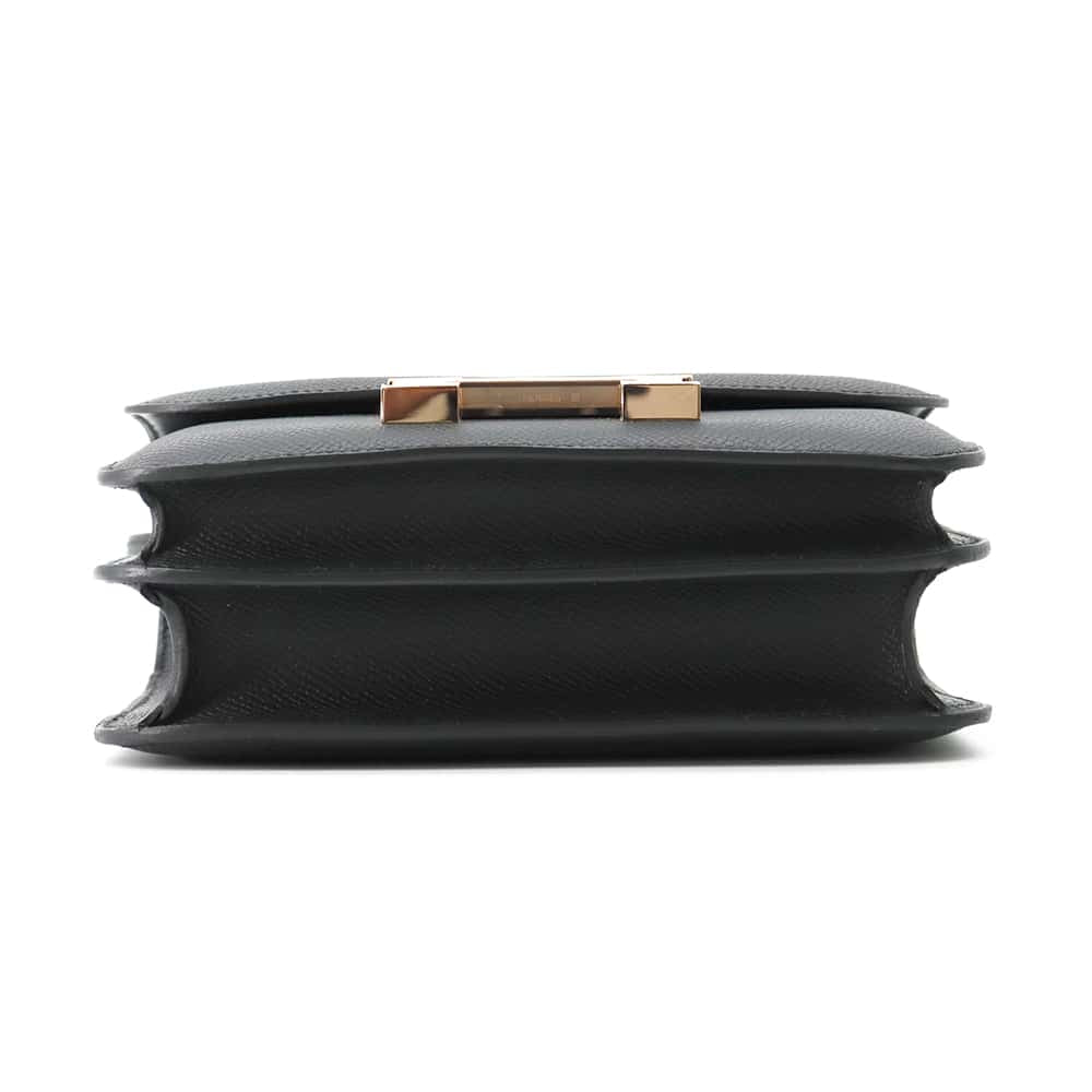 HERMES Constance 3 Miroir Black Epsom Size Mini