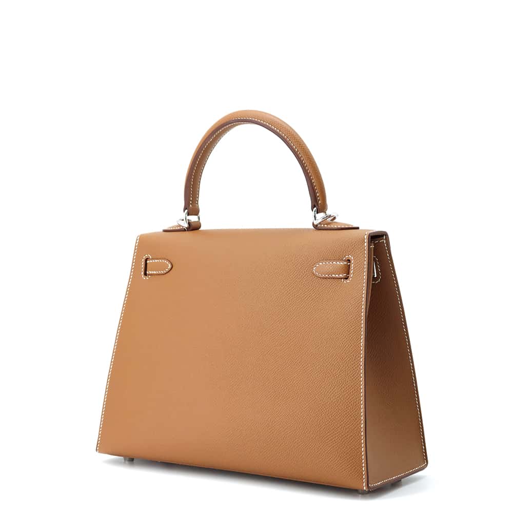HERMES Kelly Sellier Gold Epsom Size 25