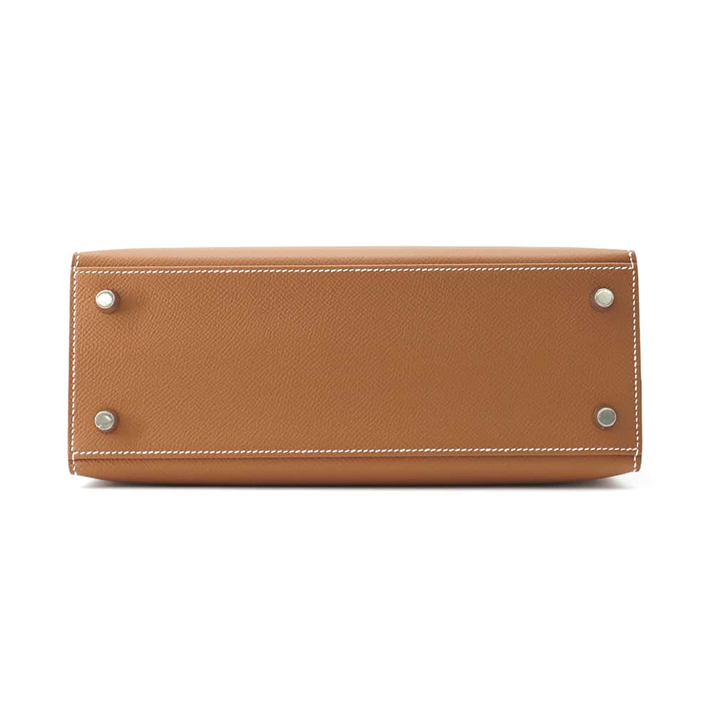 HERMES Kelly Sellier Gold Epsom Size 25