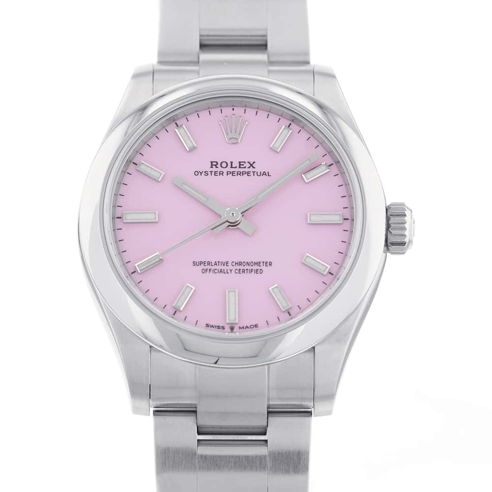 ROLEX Oyster Perpetual 31 W31mm Stainless Steel Candy pink Dial277200