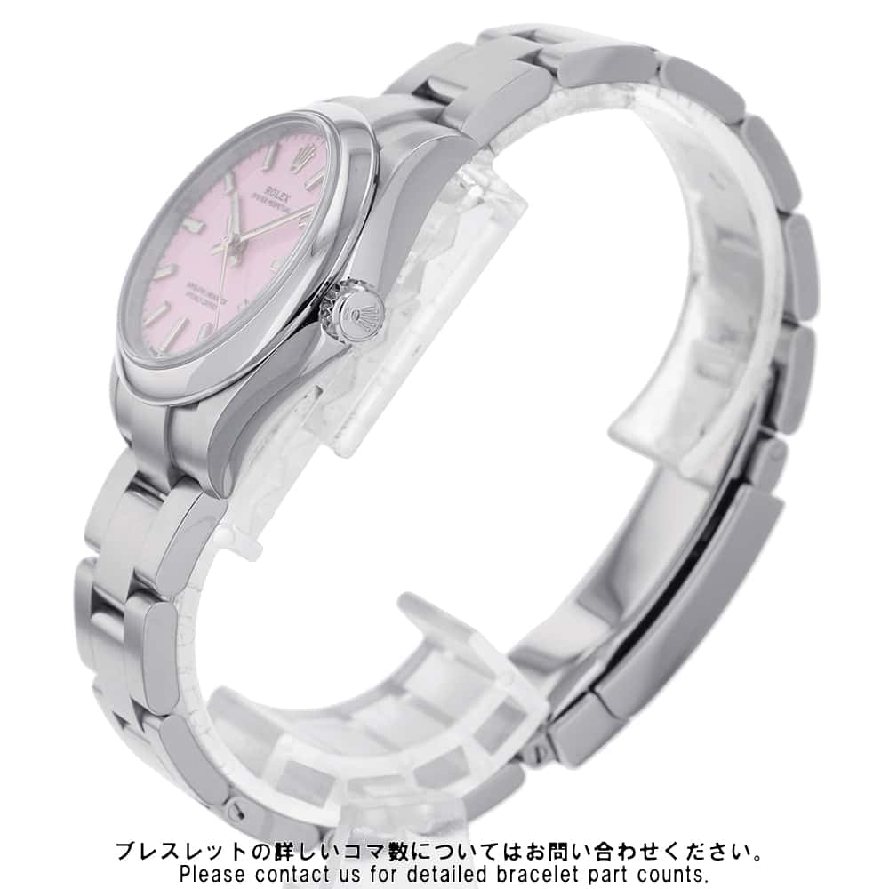 ROLEX Oyster Perpetual 31 W31mm Stainless Steel Candy pink Dial277200