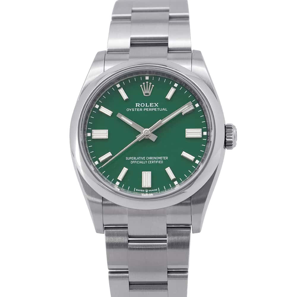 ROLEX Oyster Perpetual 36 W36mm Stainless Steel Green Dial126000