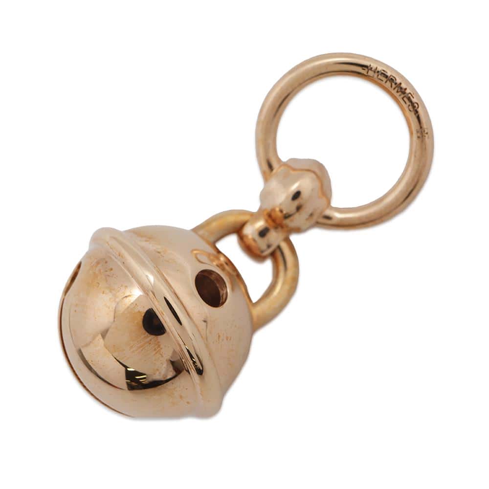 HERMES ScarfRing Twilly ãBellã Pink GoldH603339S 00 Metal