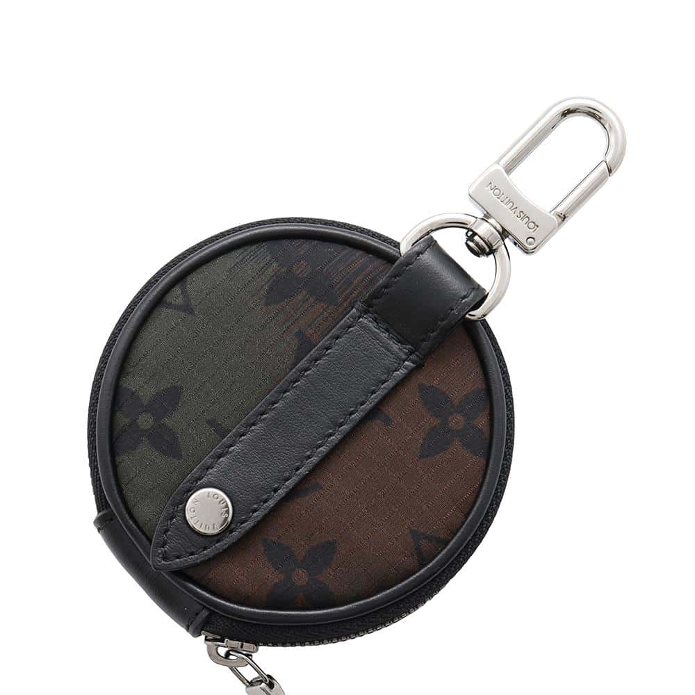 LOUIS VUITTON Porto Craie / Pouch Nylon Khaki/NoirMP2711 Monogramã»Camouflage