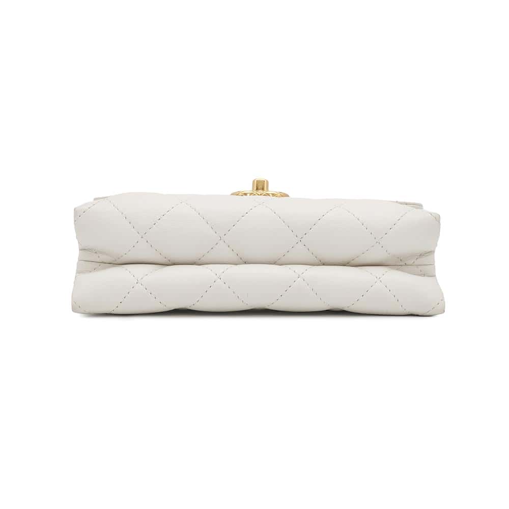 CHANEL Matelasse ChainShoulder Bag WhiteAS3226 Lambskin