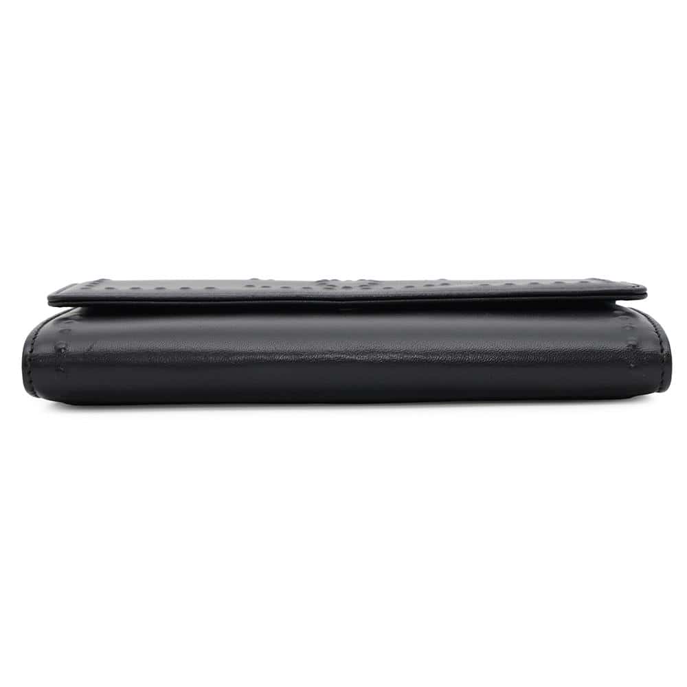 CHANEL Chain wallet Black Leather