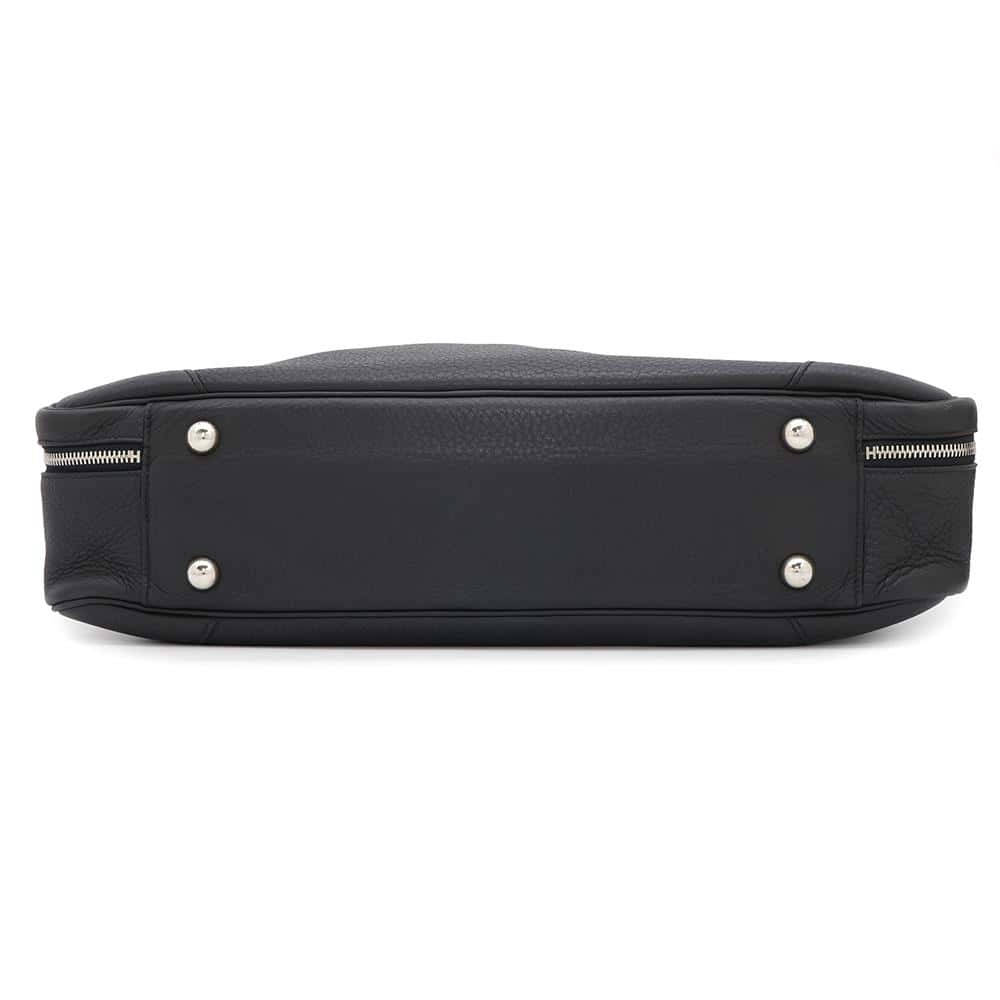 HERMES Victoria Travel Bag Black Taurillon Clemence Size 50