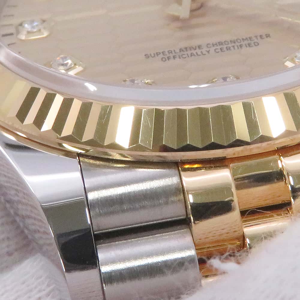 ROLEX Datejust 36 W36mm Stainless Steel K18YG Golden Fluted Motif Dial126233G